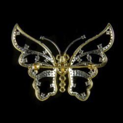 Picture 2/2 -Diamond butterfly brooch