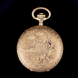 Picture 1/7 -Duplafedeles arany függőóra