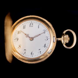 Picture 4/7 -Duplafedeles arany függőóra