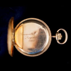 Picture 6/7 -Duplafedeles arany függőóra