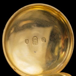 Picture 4/12 -London gold-cased antique pocket watch