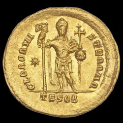 Picture 2/3 -Theodosius II byzantine emperor gold solidus