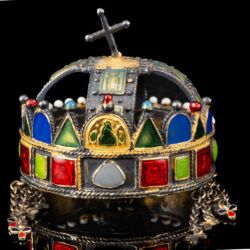 Picture 2/6 -Magyar Királyi koronázási ékszerek miniatűr másolata dobozzal