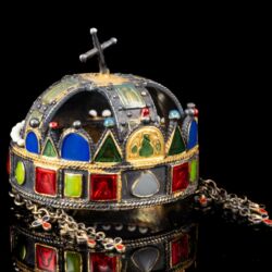 Picture 3/6 -Magyar Királyi koronázási ékszerek miniatűr másolata dobozzal