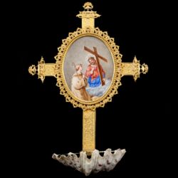 Picture 1/3 -Holy water container with scallop shell