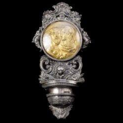 Picture 1/5 -Olasz antik ezüst szenteltvíztartó (1810-72)