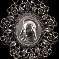 Picture 2/2 -Modern olasz ezüst pici szenteltvíztartó