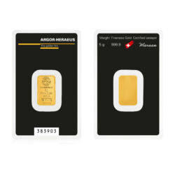 Picture 3/3 -Argor-Heraeus 5 gramm aranylapka