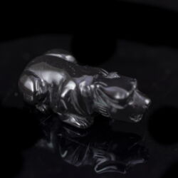 Picture 1/2 -Onyx carving: wild cat