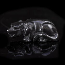 Picture 2/2 -Onyx carving: wild cat