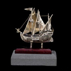 Picture 2/2 -Mini ezüst háromárbócos vitorláshajó