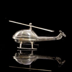 Picture 2/3 -Mini ezüst helikopter