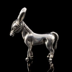 Picture 3/3 -Mini ezüst csacsi szamár figura