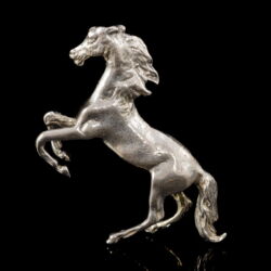 Picture 2/2 -Mini ezüst paripa ló figura