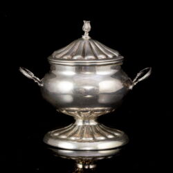 Picture 2/4 -Italian silver sugar bowl with lid