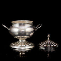 Picture 3/4 -Italian silver sugar bowl with lid