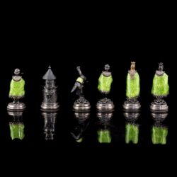 Picture 2/11 -Aranyozott ezüst sakk kész (Pénzverde műhelyéből )