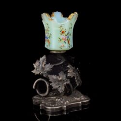 Picture 1/6 -Antique Viennese silver small hand candlestick