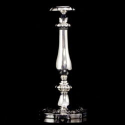 Picture 1/4 -Antik bécsi ezüst gyertyatartó 1847