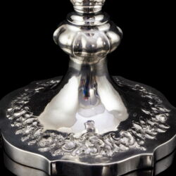 Picture 3/4 -Antik bécsi ezüst gyertyatartó 1847