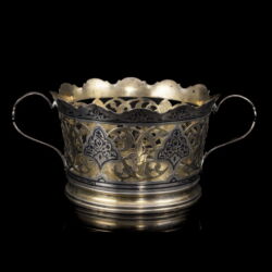 Picture 1/4 -Ezüst füles kínáló niellós díszítéssel