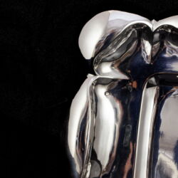 Kép 2/2 - Pesti art deco likőrös ezüst tálca
