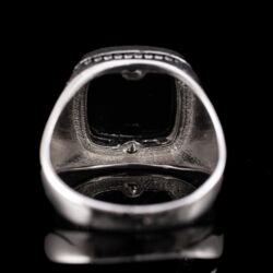Picture 6/6 -Férfi ónixköves ezüst pecsétgyűrű