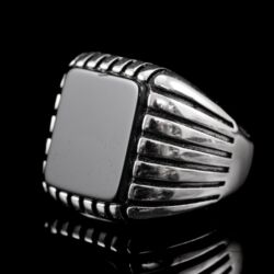 Picture 3/5 -Férfi ónixköves ezüst pecsétgyűrű