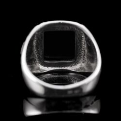 Picture 5/5 -Férfi ónixköves ezüst pecsétgyűrű