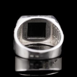 Picture 5/5 -Férfi ezüst pecsétgyűrű ónixlappal