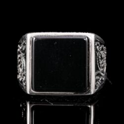Picture 2/5 -Férfi ezüst pecsétgyűrű ónixlappal