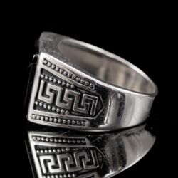 Picture 4/5 -Férfi ezüst pecsétgyűrű ónixlappal