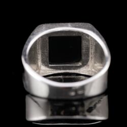 Picture 5/5 -Férfi ezüst pecsétgyűrű ónixlappal