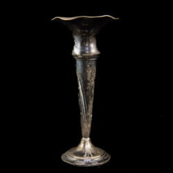 Picture 1/2 -Small German silver footed vase
