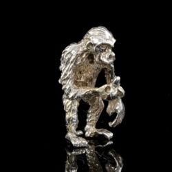 Kép 1/2 - Mini ezüst majom csimpánz figura