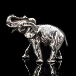 Kép 2/2 - Mini ezüst elefánt figura