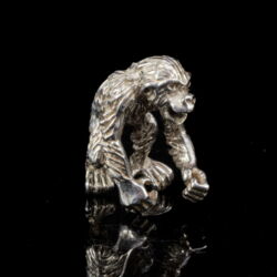 Kép 1/2 - Mini ezüst csimpánz figura