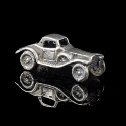 Kép 1/2 - Mini ezüst oldtimer kisautó