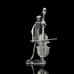 Kép 2/2 - Mini ezüst zenész figura