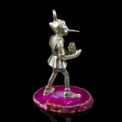 Kép 1/3 - Mini ezüst Pinoccio figura