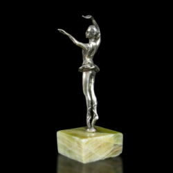 Kép 2/2 - Mini ezüst balerina figura