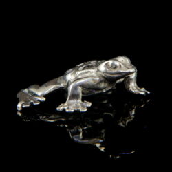 Kép 1/3 - Mini ezüst béka figura