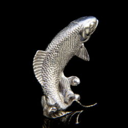 Kép 2/2 - Miniatűr ezüst hal figura