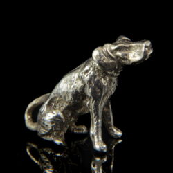 Kép 1/2 - Mini ezüst kutya figura