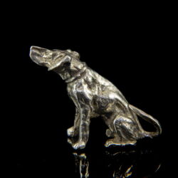 Kép 2/2 - Mini ezüst kutya figura