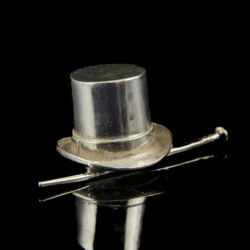 Kép 1/2 - Mini ezüst cilinder sétapálcával