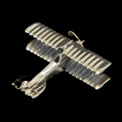 Kép 3/3 - Mini ezüst propelleres repülő