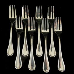 Picture 1/4 -Silver cake fork set (6 people)