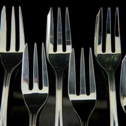 Picture 2/4 -Silver cake fork set (6 people)