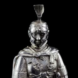 Kép 5/5 - Ezüst római légiónárius figura